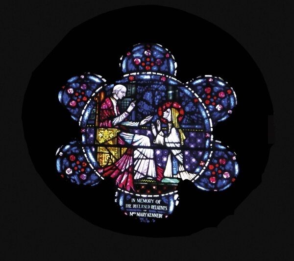 Pope Leo XIII & the Little flower. Image from ‘Harry Clarke & His Legacy’ by Clodagh Evelyn Kelly Pope Leo XIII & the Little flower. Image from ‘Harry Clarke & His Legacy’ by Clodagh Evelyn Kelly
