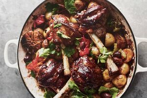 Tender Glazed Lamb Shanks