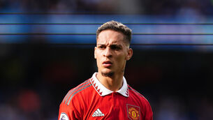 <p>Antony says Manchester United must impose themselves at Everton (Martin Rickett/PA)</p>