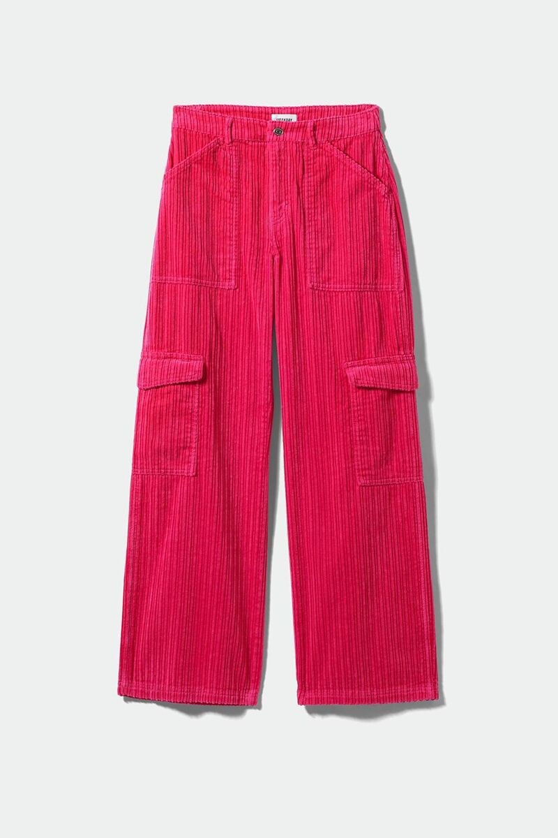Image 8 - Pink Cord Cargo Pants, €69, Weekday