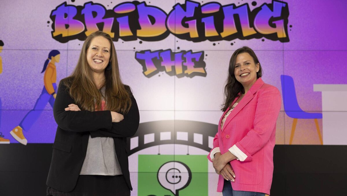 Jen Speirs and Etain Seymour at the launch of GApp campaign.