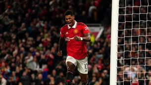 Marcus Rashford was frustrated on Thursday (Martin Rickett/PA)