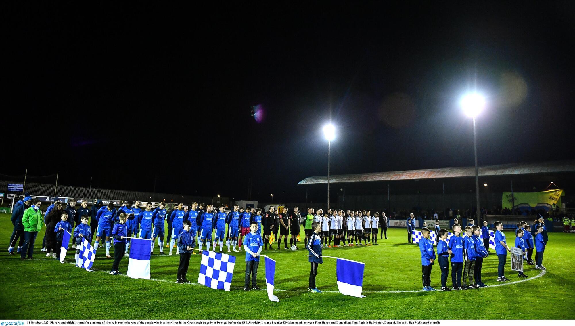 Dundalk hang on for key victory on a sombre night in Donegal