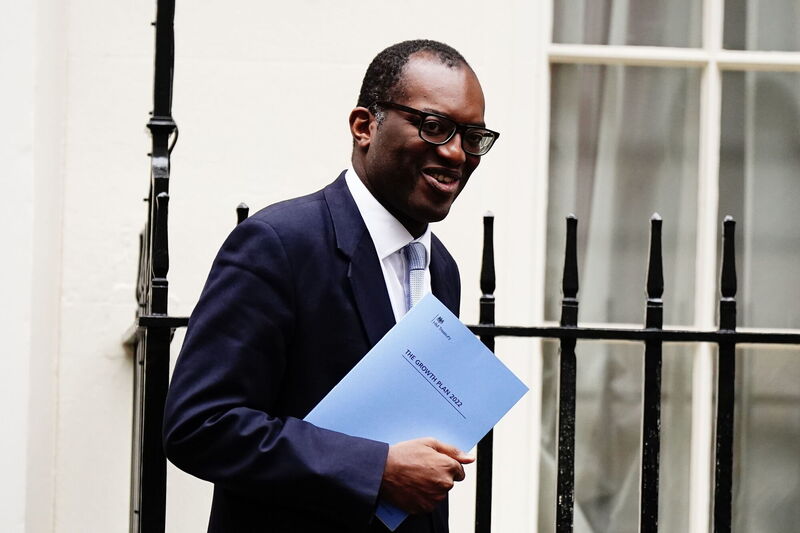 Truss will be hoping that sacking Kwarteng as chancellor will take the heat off her, at the very least buying her some valuable time to try to steady the mutinous Tory ship. Picture: Aaron Chown/PA Wire