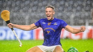 <p>JOY: Ben Cunningham of St Finbarr's celebrates at the final whistle. Photo by Eóin Noonan/Sportsfile</p>