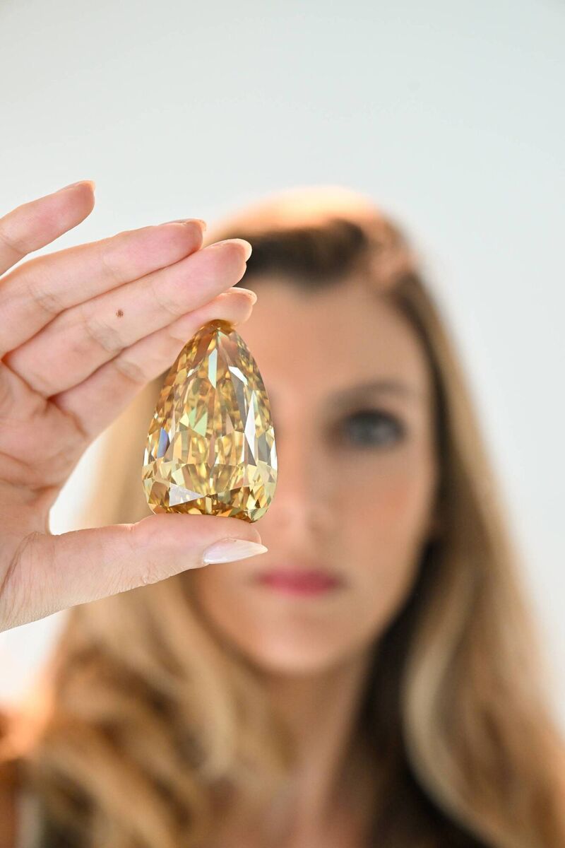The Golden Canary, a 303.10 carat. Piture: Cedric Ribeiro