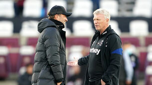 David Moyes (right) has defended the actions of Liverpool counterpart Jurgen Klopp (Zac Goodwin/PA)