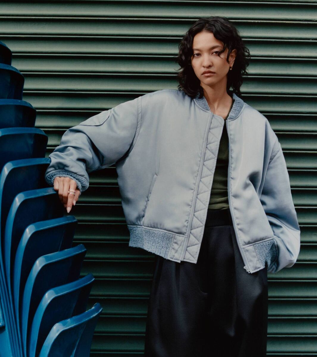 Acne Studios satin bomber jacket, Net-a-Porter, €670 Acne Studios satin bomber jacket, Net-a-Porter, €670