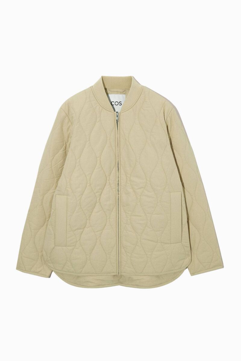 Quilted liner jacket, COS, €115 Quilted liner jacket, COS, €115