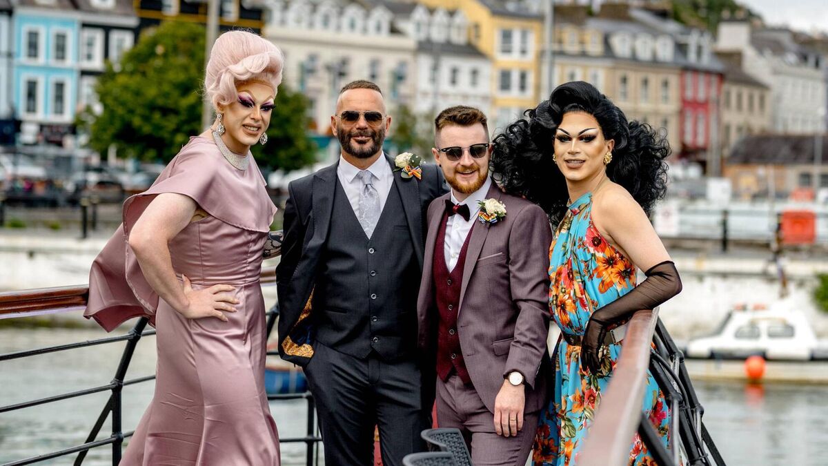 Wedding of the Week: Drag queens and a sheepdog ringbearer bring the party to Darren and Cliff's wedding - Vimarsana News