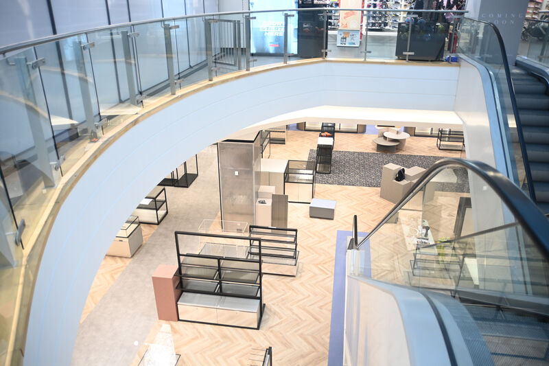 Fit-out underway at the new Frasers store in Mahon Point Shopping Centre