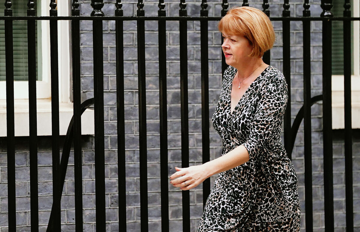 hief Whip Wendy Morton shouted "morning" to journalists as she left Downing Street. This follows unconfirmed rumours that she had resigned over the handling of a vote on a Labour motion concerning fracking. Picture: Victoria Jones/PA Wire