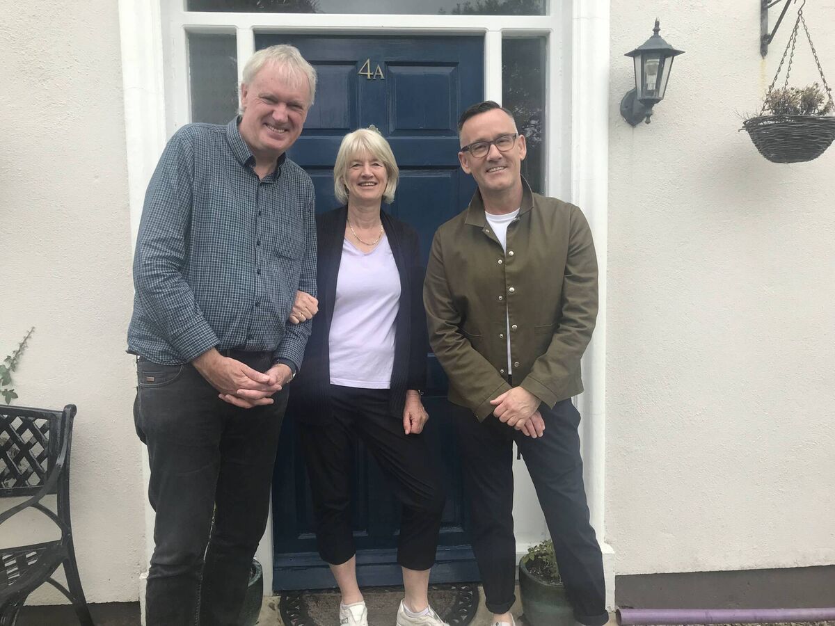 Luke O'Neill with his wife Margaret Worrall and Brendan Courtney on Keys To My Life. 