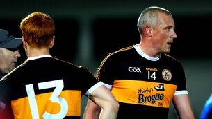 <p>TOUGH TIMES: Austin Stacks’ Kieran Donaghy dejected after defeat to Feale Rangers earlier this month. Pic: INPHO/Ryan Byrne</p>