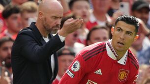 <p>CONSEQUENCES: Ronaldo headed down the tunnel before the clock had struck 90 minutes and made a hasty departure from Old Trafford on Wednesday. Pic: PA</p>
