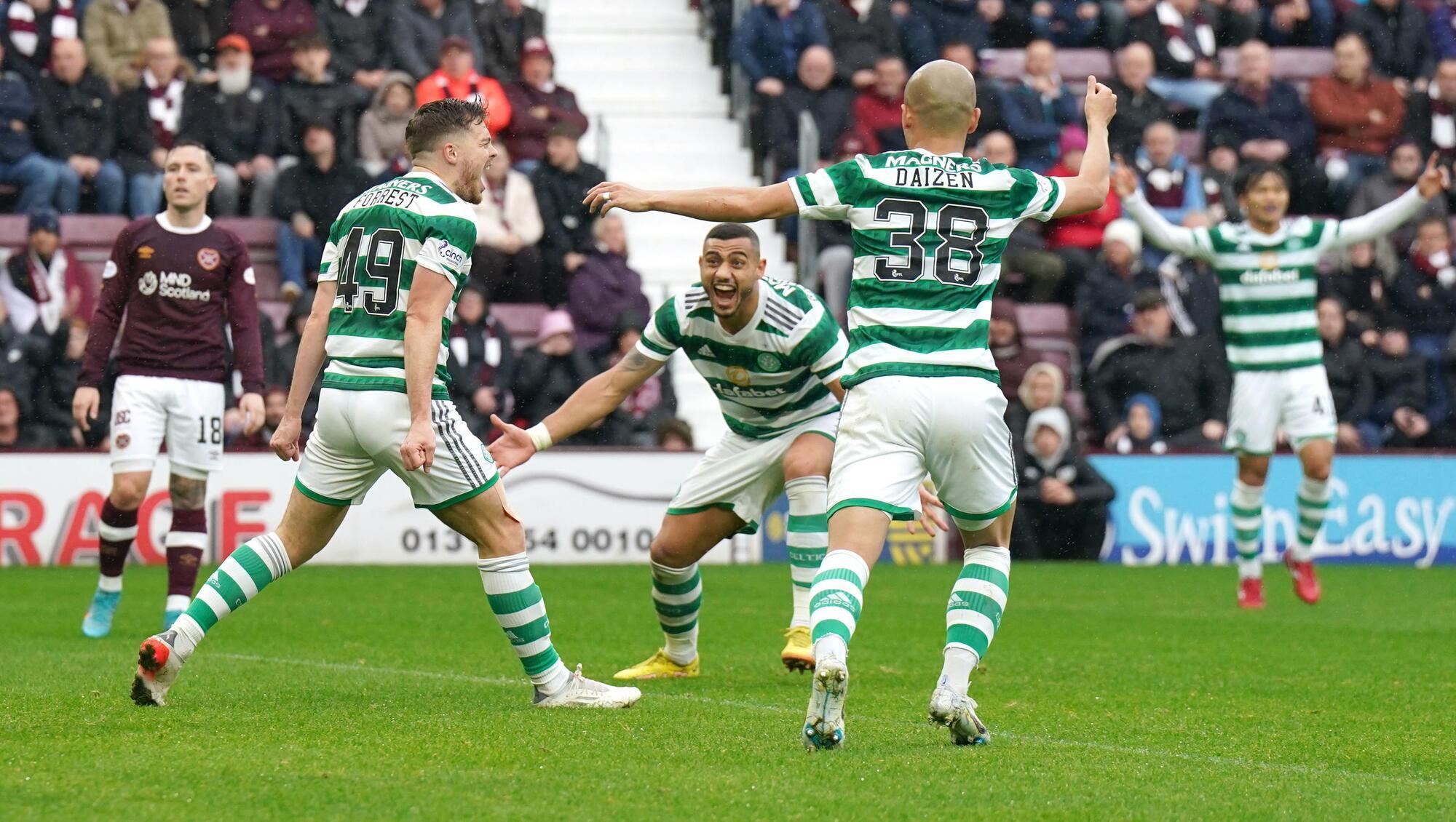 Celtic sneak past Hearts in a thriller as VAR makes its impact