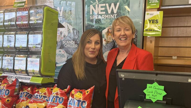 Jacinta McCarthy and store manager Christine Kelleher at Porter on Patrick Street in Cork Jacinta McCarthy and store manager Christine Kelleher at Porter on Patrick Street in Cork