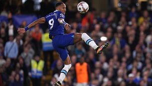 <p>PROFLIGATE: Chelsea's Pierre-Emerick Aubameyang during the Premier League match at Stamford Bridge, London. Pic: John Walton/PA Wire</p>
