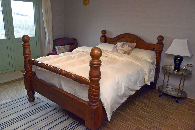 A bedroom in the self-build.
