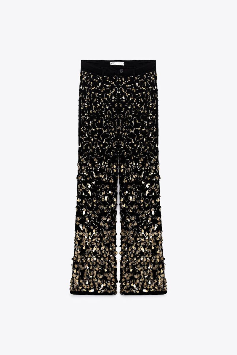 Sequin trousers - Limited Edition, Zara, €129