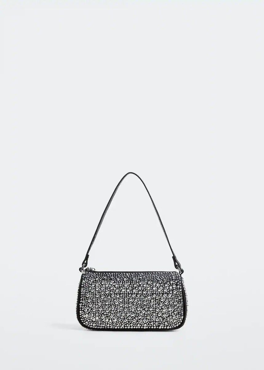 Rhinestone shoulder bag, Mango, €39.99