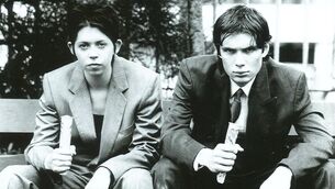 <p>Eileen Walsh and Cillian Murphy in Disco Pigs.</p>