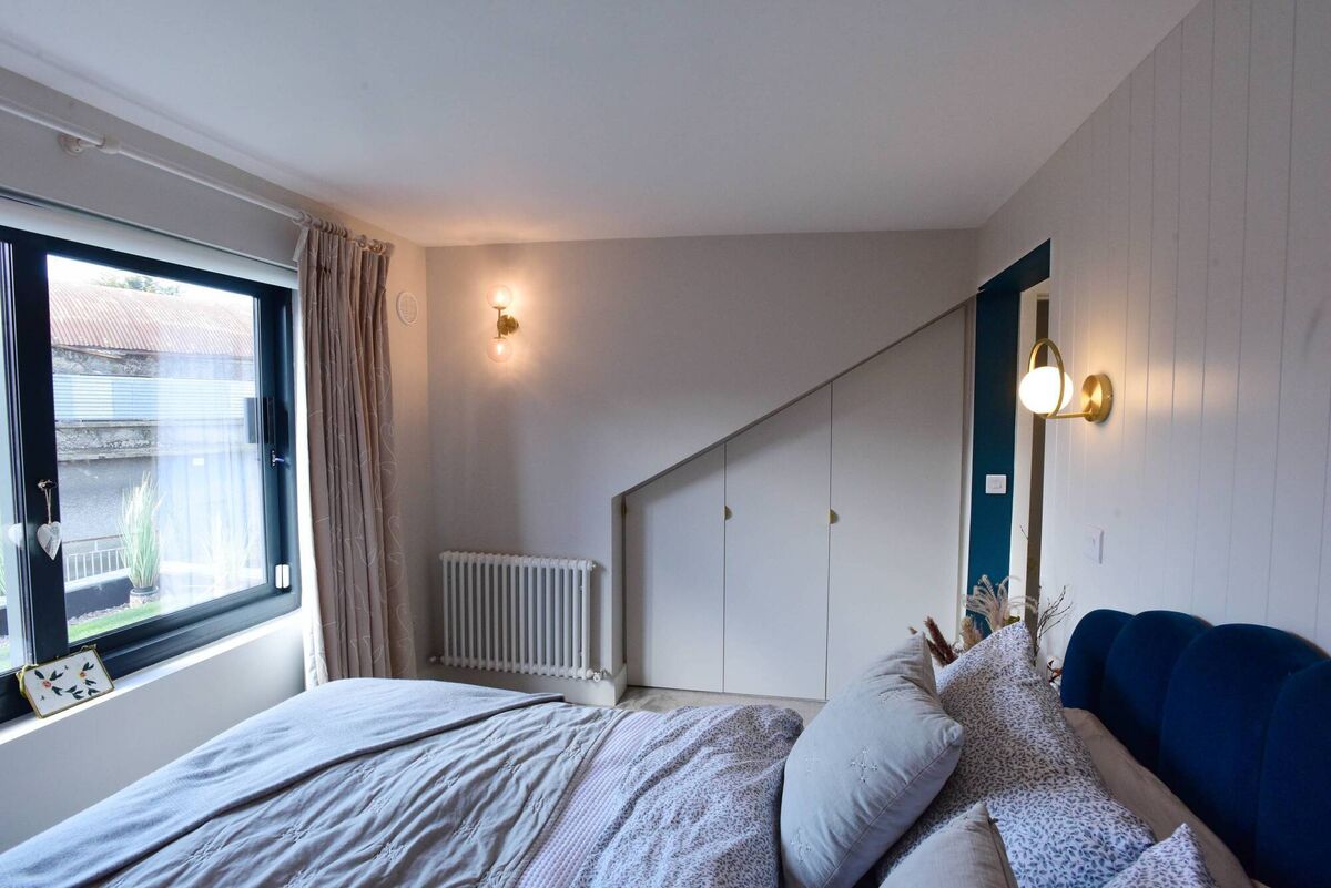 A dormer extension increases ceiling height for an attic bedroom, as shown here in Jennifer's house. Picture: Moya Nolan