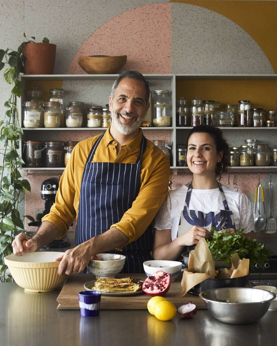 Noor Murad and Yotam Ottolenghi. Picture: PA Photo/Elena Heatherwick. 