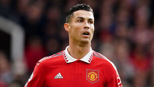 <p>RETURN: Cristiano Ronaldo will be in Manchester United’s squad on Thursday. Picture: Martin Rickett/PA</p>