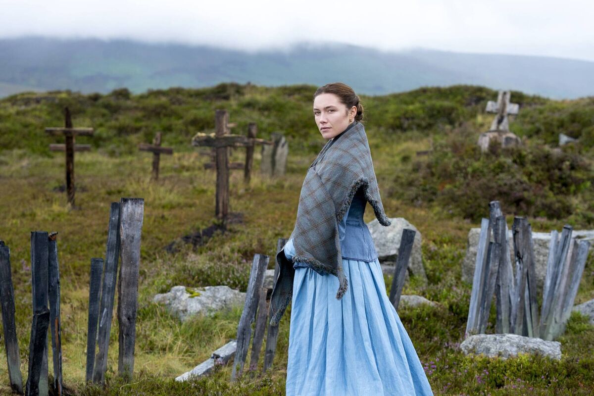 Florence Pugh as Lib Wright in The Wonder. Picture: Christopher Barr