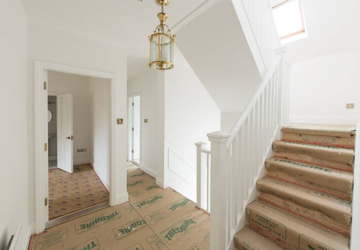 Family room off hallway