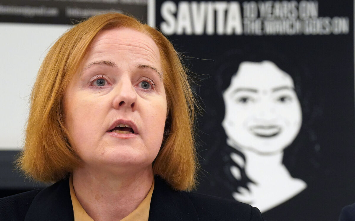 Ruth Coppinger during a press conference in Buswells Hotel, Dublin, to launch the 10th anniversary march for Savita Halappanavar. Picture: Niall Carson/PA Wire Ruth Coppinger during a press conference in Buswells Hotel, Dublin, to launch the 10th anniversary march for Savita Halappanavar. Picture: Niall Carson/PA Wire