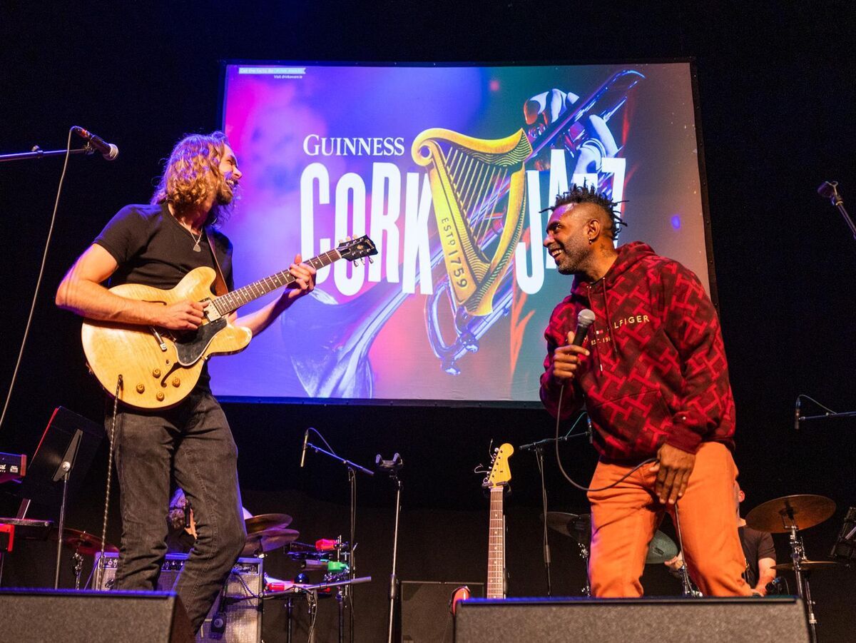 Mark Zaska and Omar at the Everyman for the MasExodus  event. Picture: Naoise Culhane 