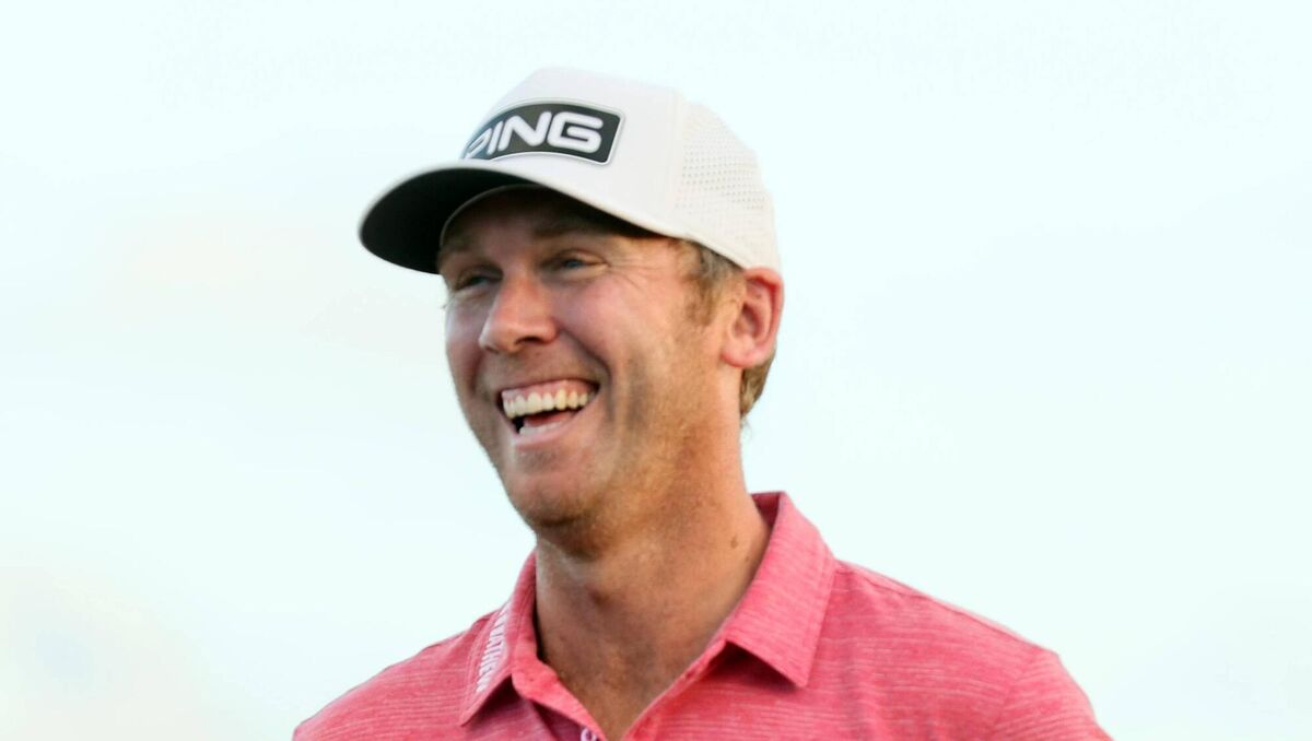 Seamus Power  smiles after winning the Butterfield Bermuda Championship at Port Royal Golf Course. Picture: Courtney Culbreath/Getty Images