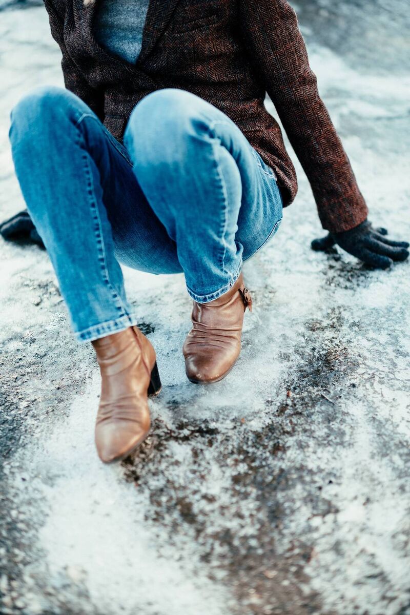  Put away a sack of rock salt in a dry shed right now to deal with icy conditions or even snowfall. Picture: iStock