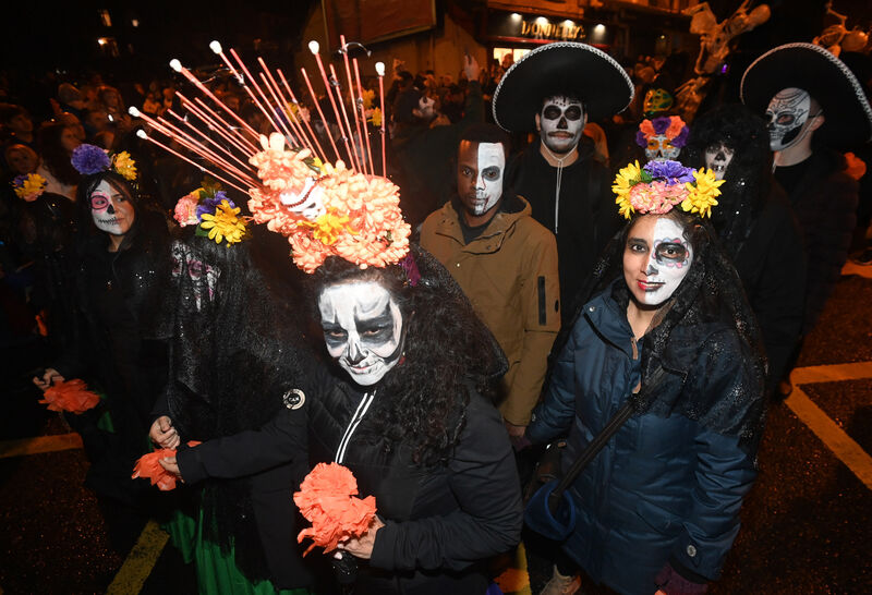  Revellers enjoying the Dragon of Shandon which returned to the streets of Cork after a three-year absence. Picture: Eddie O'Hare