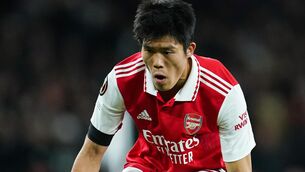<p>Arsenal’s Takehiro Tomiyasu</p>