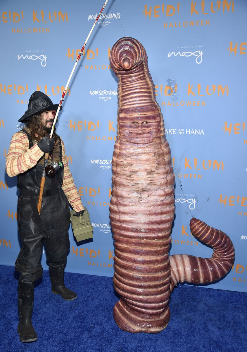 Heidi Klum, right, and husband Tom Kaulitz attend Klum's 21st annual Halloween party. Picture: Agostini/Invision/AP Heidi Klum, right, and husband Tom Kaulitz attend Klum's 21st annual Halloween party. Picture: Agostini/Invision/AP