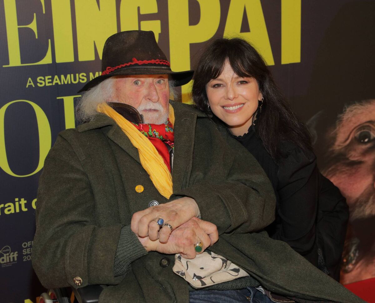 Imelda May with Pat Ingoldsby at the launch of Seamus Murphy’s The Peculiar Sensation of being Pat Ingoldsby at the Lighthouse Cinema, Dublin.  Picture:  Brian McEvoy 