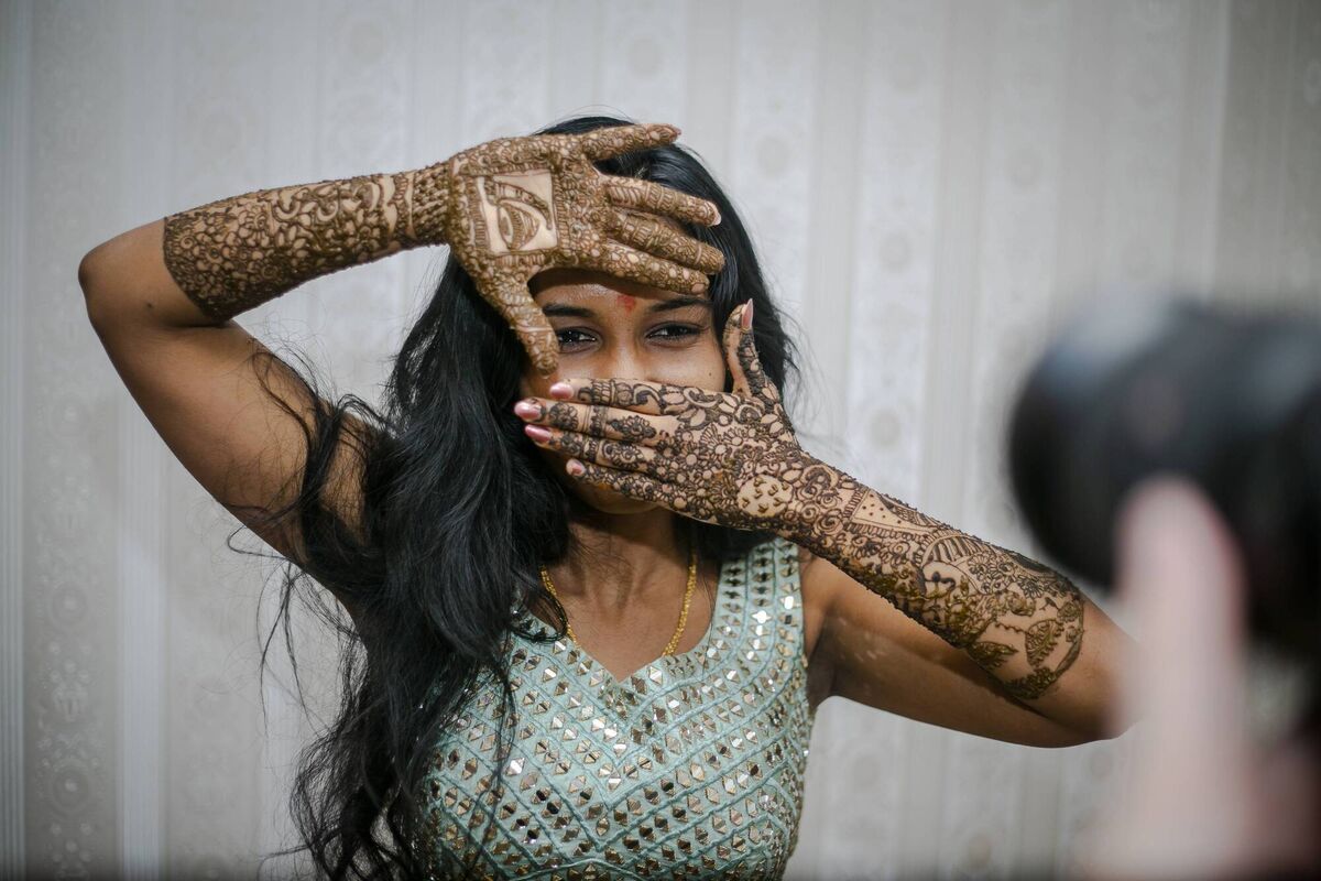 Bhumika Gupta and Fergal McGovern's wedding celebrations featured haldi and mehndi traditions. Pictures: Hugh Noonan