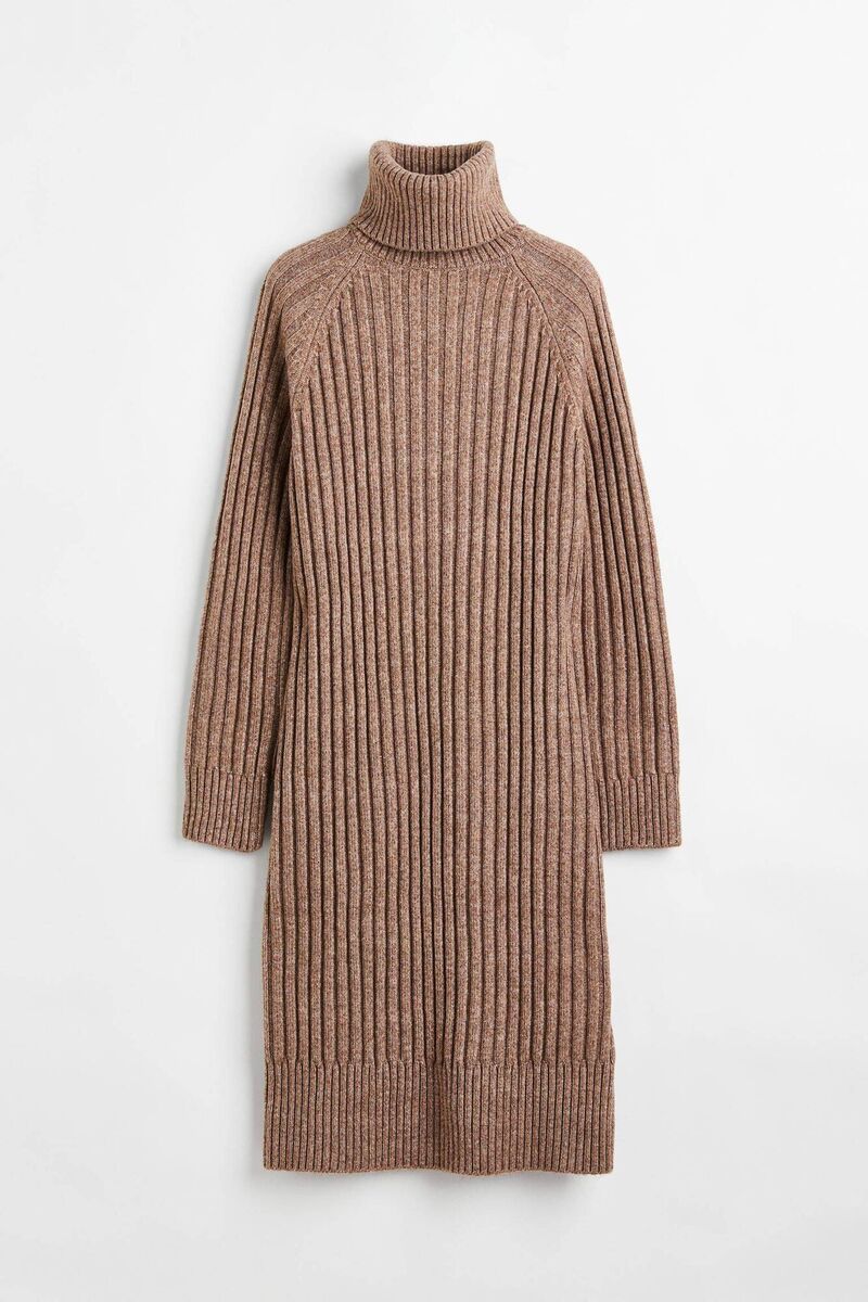 Polo neck knit dress, H&amp;M, €39.99