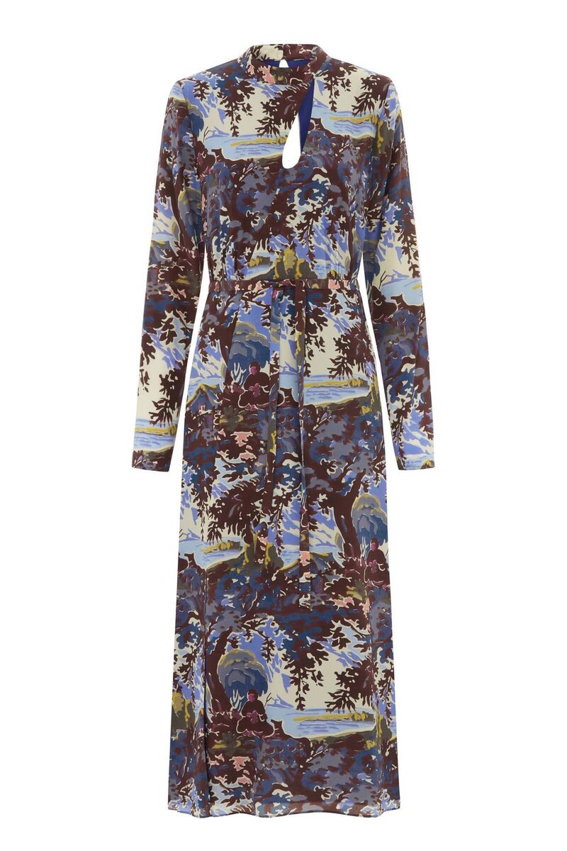 Great Lake keyhole silk dress, Whistles, €389