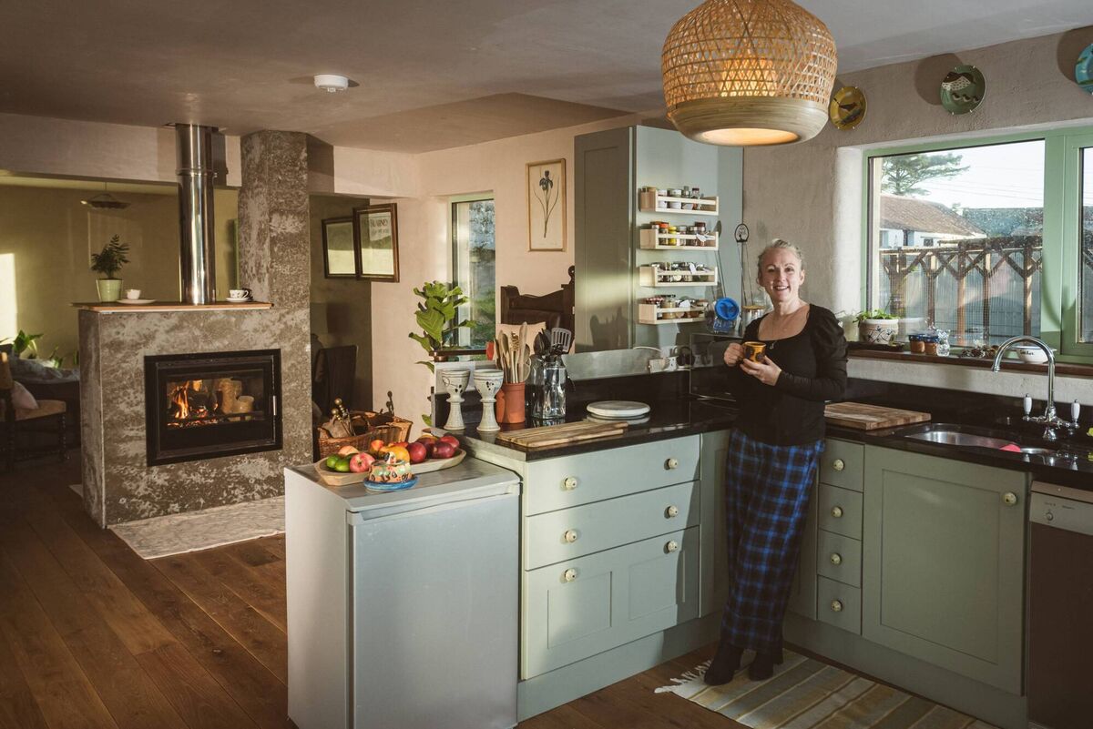 Esther Foreman in the kitchen of her self-built home. Picture: Dermot Sullivan Esther Foreman in the kitchen of her self-built home. Picture: Dermot Sullivan
