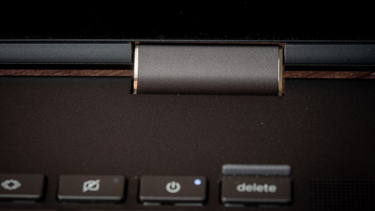 HP Spectre x360 16 features two hinges. Picture: Noel Campion. HP Spectre x360 16 features two hinges. Picture: Noel Campion.