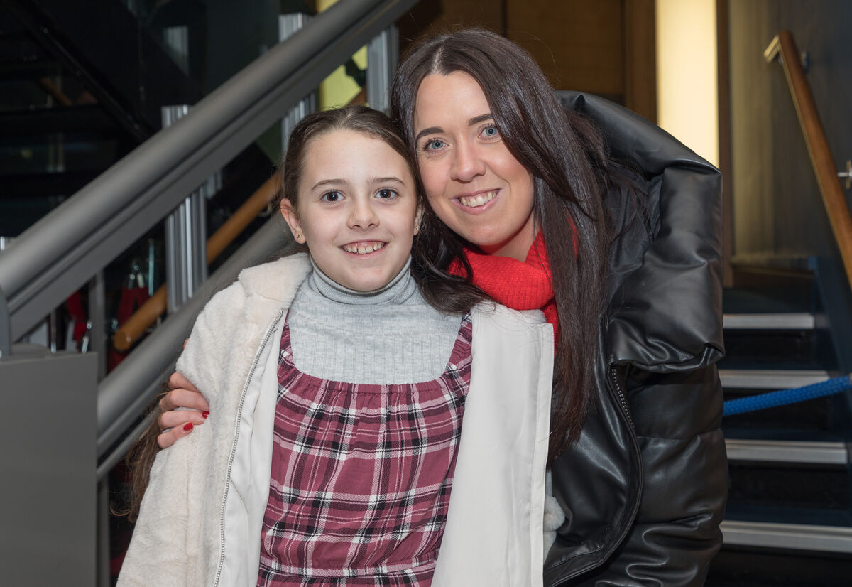 Clara Uhl and Jessica Higgins at the first of the four performances 