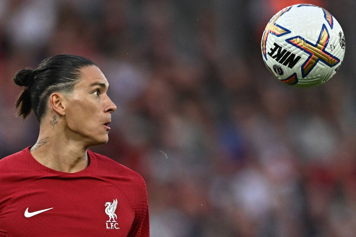 ON THE BALL: Liverpool's Uruguayan striker Darwin Nunez