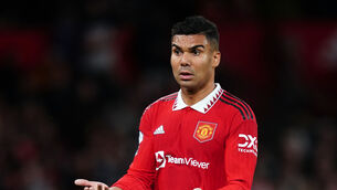 <p>STUMPED: Manchester United's Casemiro.</p>