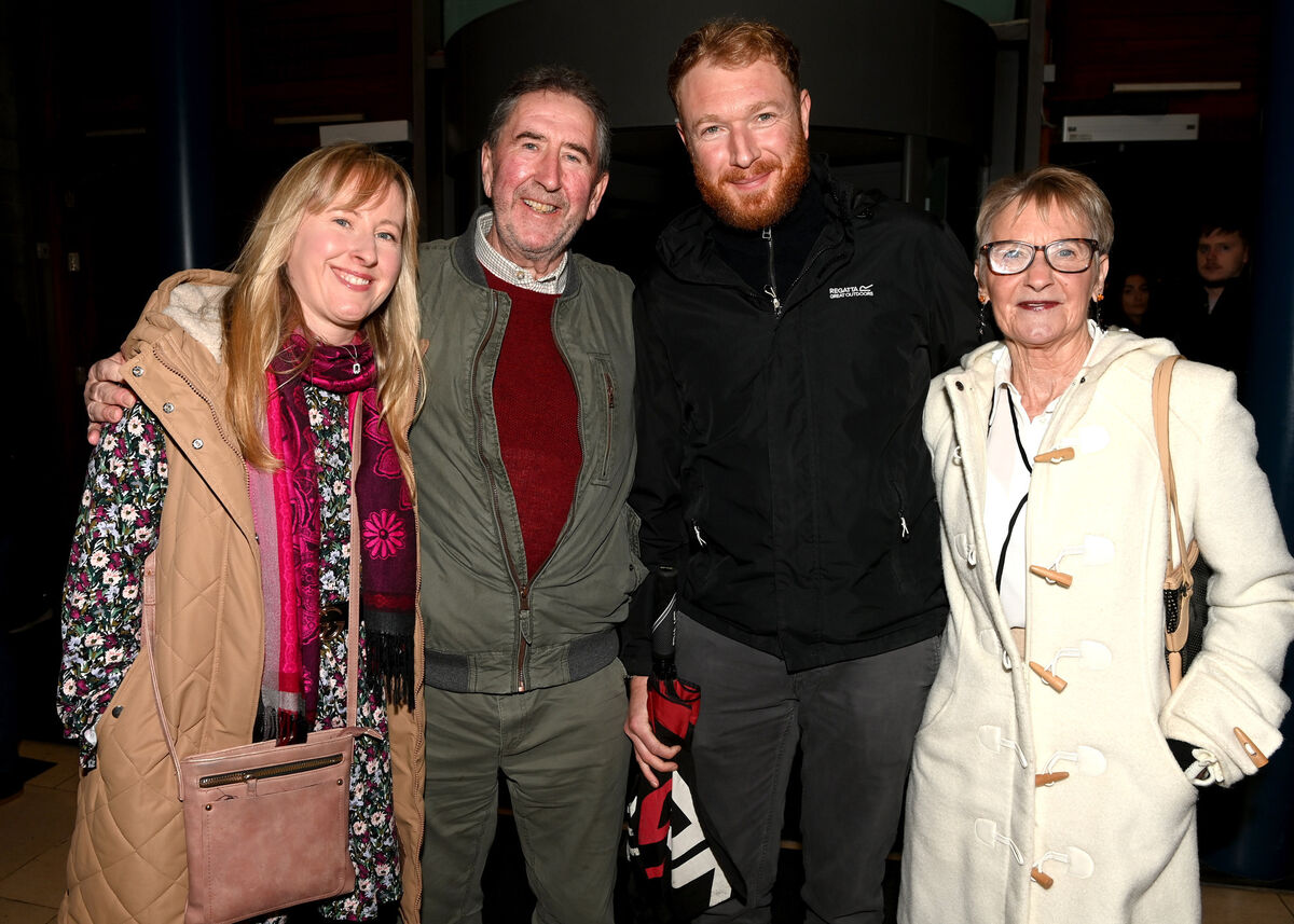 Nicola, Michael and Carole Dineen, with Andrew McCann, at the Christy Moore concert at Cork Opera House. Pictures: Eddie O'Hare