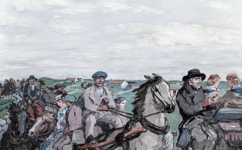 'Going to the Races' by Jack B. Yeats at Sotheby's.