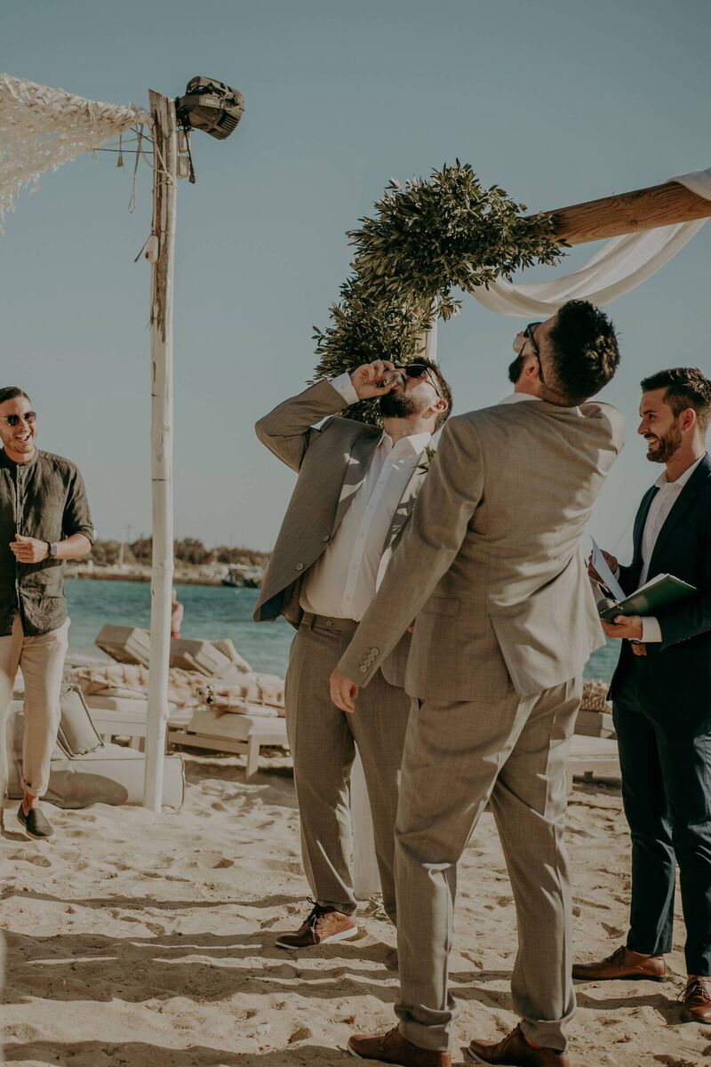 James Mitchell and Seán MacGabhann were married in Naxos James Mitchell and Seán MacGabhann were married in Naxos